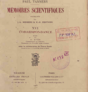 Mémoires scientifiques. XVI, Correspondance
